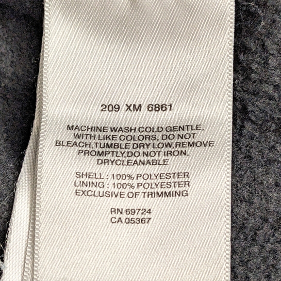 COLUMBIA, Steens Mountain, Full-Zip Fleece Jacket. Charcoal. Size XXL. - Picture 8 of 9